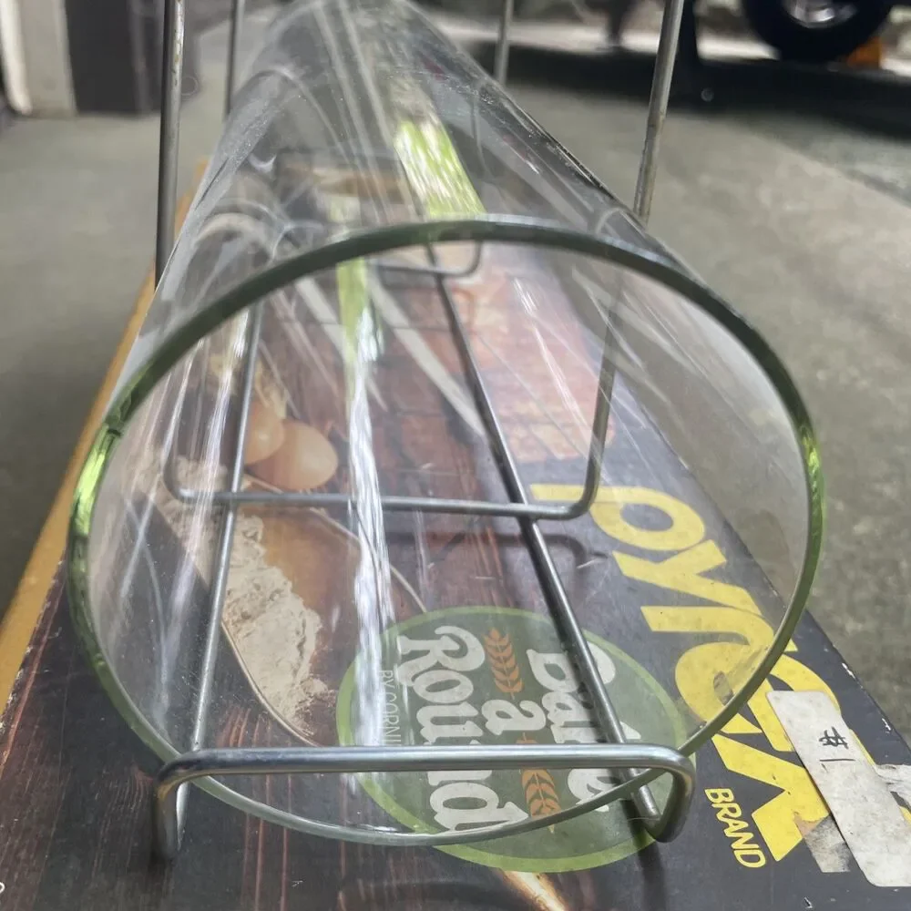 Vintage Pyrex Bake-A-Round Glass Bread Baking Tube & Rack Corning 14